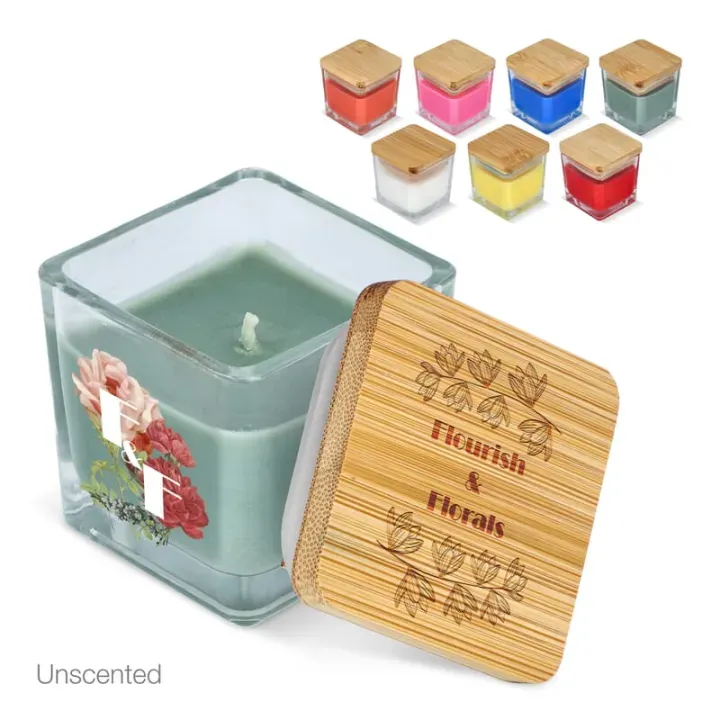 Chakra plant based candle in glass jar - LT90747 (gadzety reklamowe)